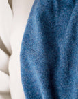 Cashmere Plain Knit Baby Blanket - Indigo - Heirloom Cashmere Australia